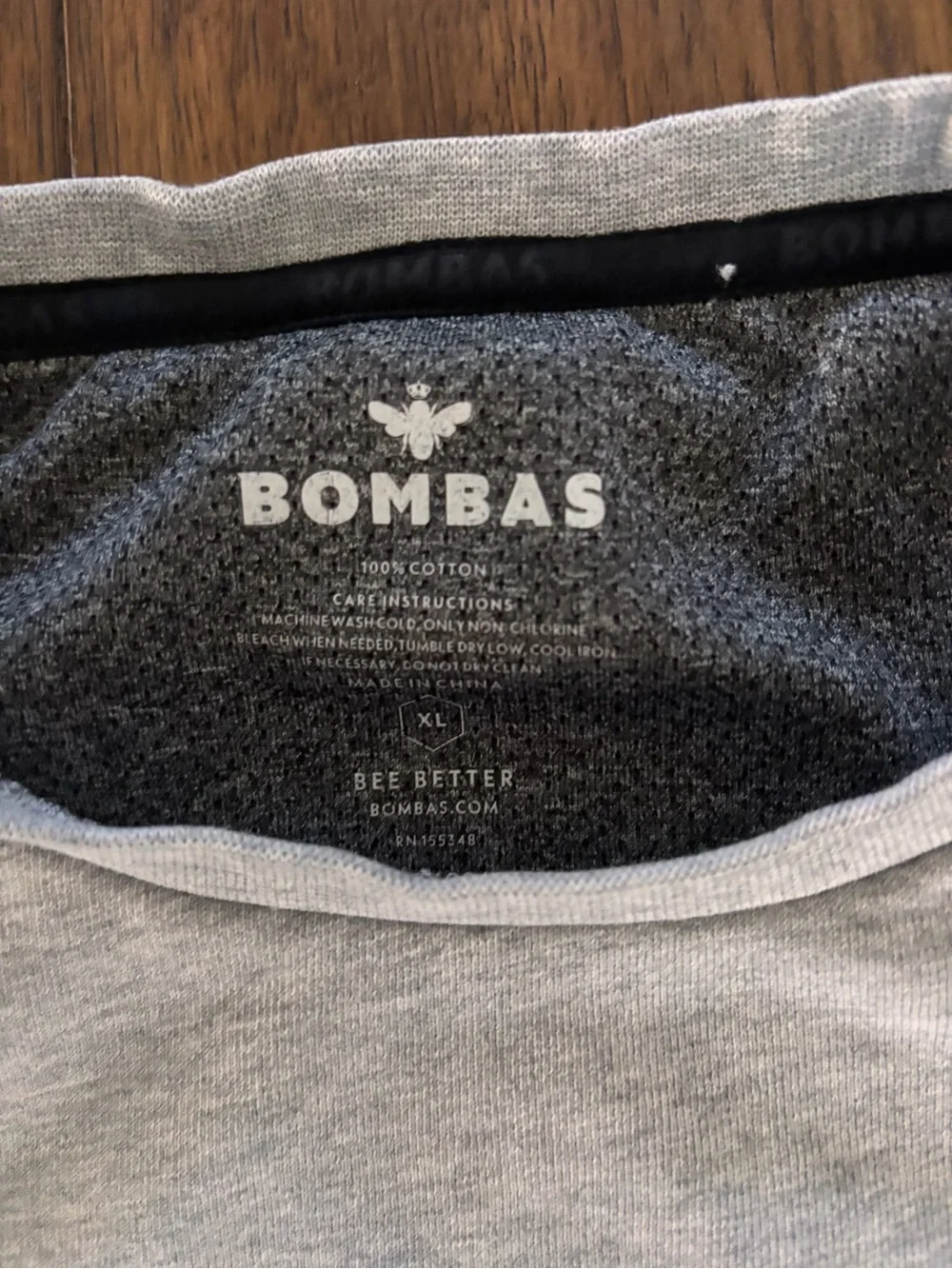 Bombas Men's Gray 100% Cotton Crewneck Pullover Sweatshirt XL